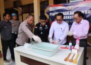 Polres Kotim Musnahkan 223,74 Gram Sabu, Upaya Berani Lindungi Masyarakat dari Ancaman Narkoba