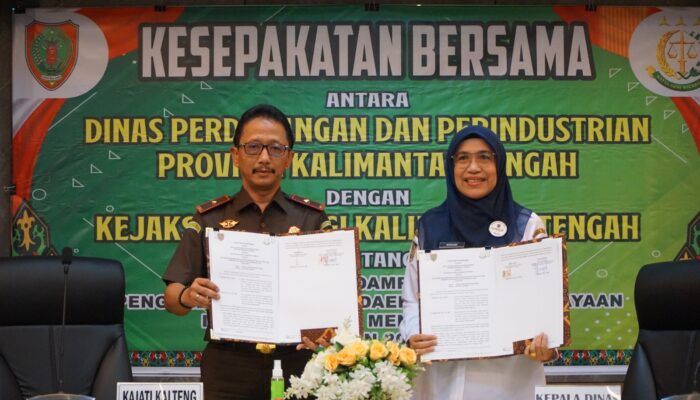 SINERGI UNTUK KALTENG MAJU: Disdagperin dan Kejati Kalteng Jalin Kerja Sama Pengendalian Inflasi dan Pemberdayaan IKM