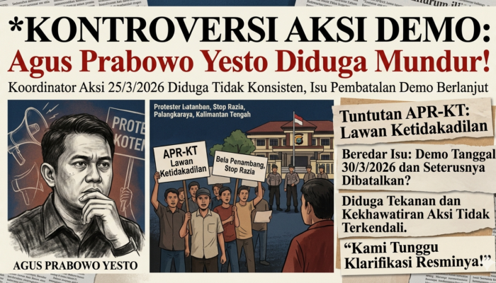 KONTROVERSI AKSI DEMO: Agus Prabowo Yesto Diduga Mundur!
