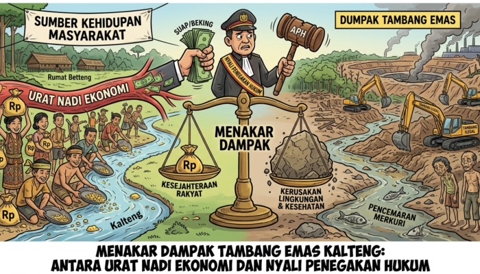 Menakar Dampak Tambang Emas Kalteng: Antara Urat Nadi Ekonomi dan Nyali Penegakan Hukum