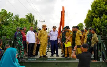 Pastikan Akses Transportasi Lancar, Bupati Batu Bara Tinjau Langsung Jembatan Bailey Sei Buah Keras–Sidomulyo