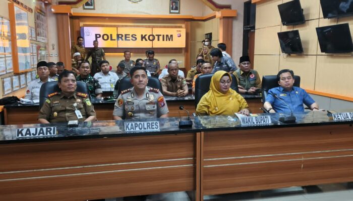 Polres Kotim Ikuti Zoom Meeting Rakor Lintas Sektoral Bidang Opsnal Kesiapan Pelaksanaan Operasi Ketupat 2026