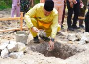 Bupati Batu Bara Letakkan Batu Pertama Pembangunan Rumah Tahfiz di Desa Pulau Sejuk