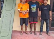 Tiga Pelaku Pencuri Pintu Besi Rumah Walet Tak Berkutik Diringkus Tim Reskrim Polsek Perdagangan