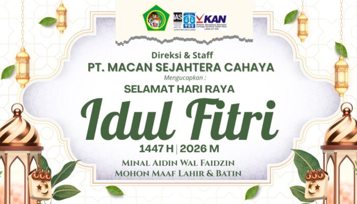Takobalollahu Minna Waminkum, Direksi Staff Dan Segenap Jajaran PT Macan Sejahtera Cahaya Mengucapkan