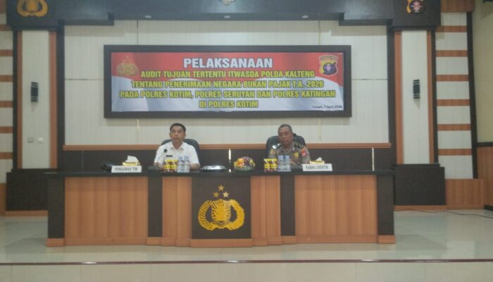 Polres Kotim Dan Polres Seruyan Ikuti Audit PNBP Itwasda Polda Kalteng T.A. 2026