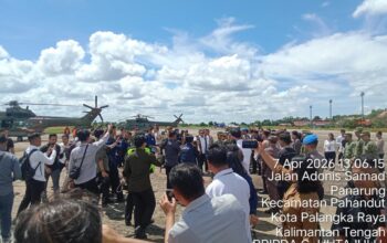 Sinergi Pengamanan VVIP: Satpamobvit Polresta Palangka Raya Kawal Kunjungan Kerja Menhan RI