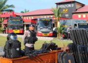Brimob Polda Kalteng Siagakan Pasukan Elite dan Alutsista Jelang Hari Buruh Internasional