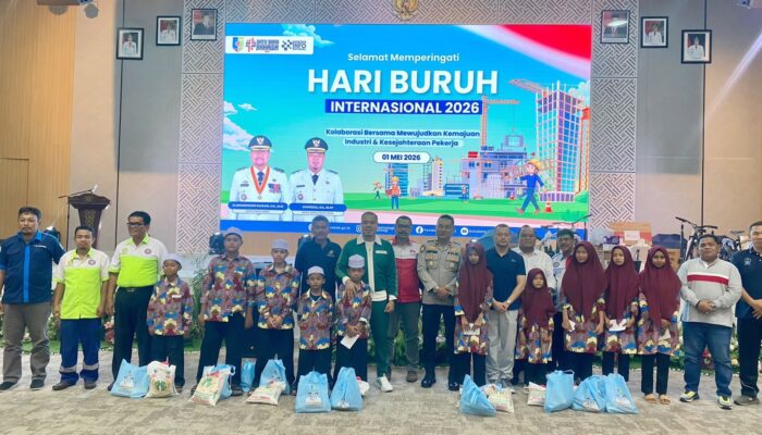 May Day 2026 di Batu Bara Berlangsung Damai, Aksi Buruh Diisi Kegiatan Sosial dan Kebersamaan