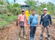 Nagori Partimbalam Giat Rekonstruksi Jalan Produksi Hasil Bumi Masyarakat Bantuan CSR PT PP Lonsum (tbk) Kebun Bahlias