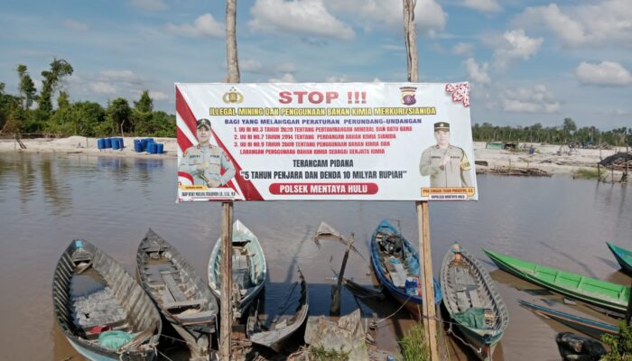 INVESTIGASI: Ironi Spanduk Larangan Illegal Mining di Kuala Kuayan, Penegakan Hukum atau Sekadar Pajangan?