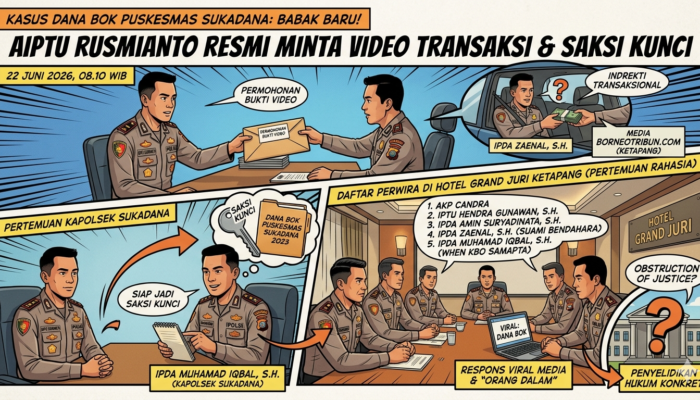 Babak Baru Kasus Dana BOK Puskesmas Sukadana: Aiptu Rusmianto Resmi Minta Bukti Video Transaksi dan Kantongi Saksi Kunci