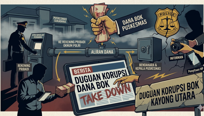 DUGAAN KORUPSI DANA BOK PUSKESMAS SUKADANA: Mengalir ke Rekening Pribadi Anggota Polri hingga Berujung “Penyuapan” Take Down Berita