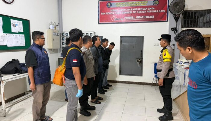 Pamapta III SPKT Polresta Palangka Raya Cek TKP Warga Binaan Meninggal di Lapas