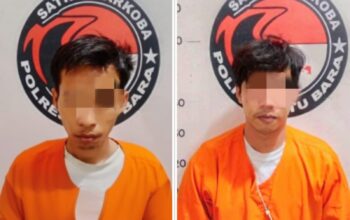 Dua Pria Warga Kecamatan Talawi Ini Tak Berkutik Ditangkap Satres Narkoba Polres Batu Bara