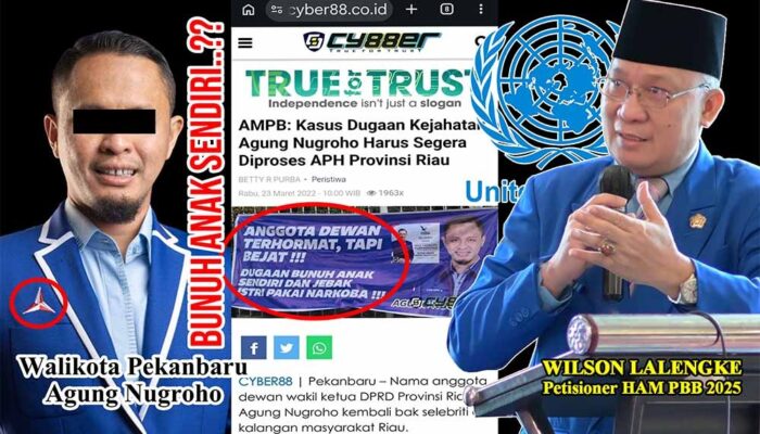 Menggugat Moralitas Agung Nugroho: Rekam Jejak Kelam, Hedonisme Otoritas, dan Seruan Perlawanan Rakyat Pekanbaru