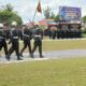 Polres Kotim Hadiri Upacara Penyerahan Jabatan Komandan Bataliyon B Brimob Pelopor