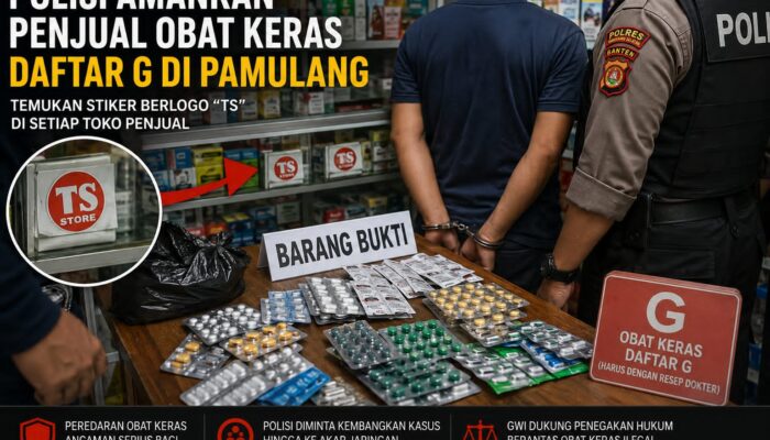 GWI Desak Polisi Usut Tuntas Jaringan Obat Keras Daftar G di Pamulang