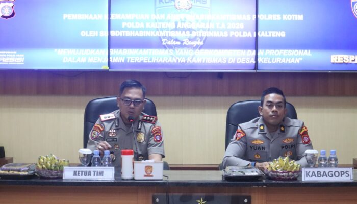Ditbinmas Polda Kalteng Tingkatkan Kemampuan Bhabinkamtibmas di Polres Kotawaringin Timur