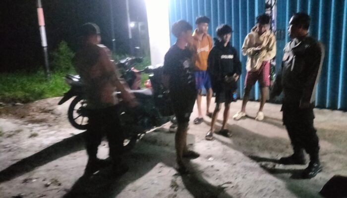 Hampiri Sekelompok Remaja, Polsek Bukit Batu Ingatkan Dampak Buruk Pergaulan Bebas