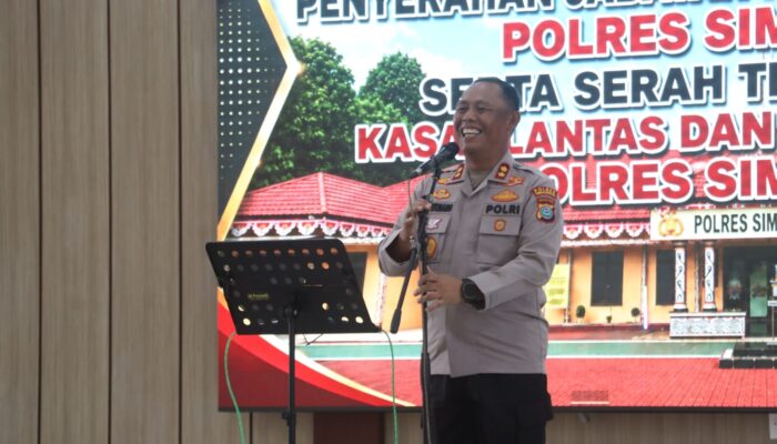 Kapolres Simalungun Pimpin Pisah Sambut Empat Jabatan Strategis di Jajaran Polres Simalungun