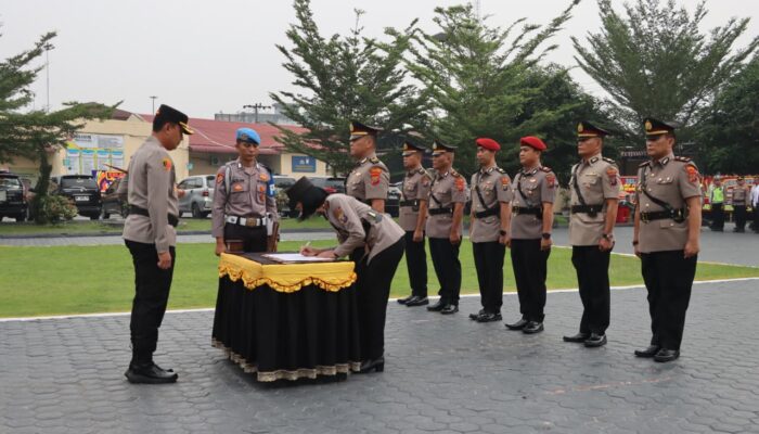 Kapolres Batu Bara Pimpin Sertijab Empat Kasat Dilingkungan Polres Batu Bara