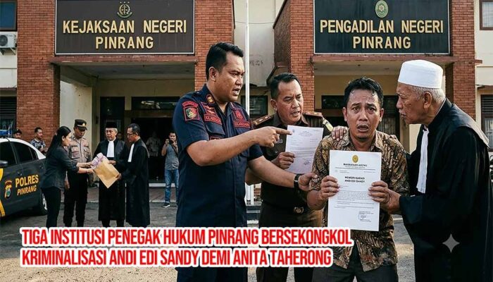 Mafia Busuk Institusi Hukum di Pinrang Bersekongkol Kriminalisasi Andi Edi Sandy