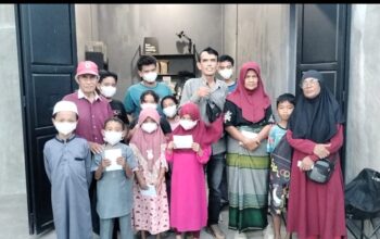 PWI Batu Bara Beri Bantuan Sembako Dan Santunan Kepada 35 Warga