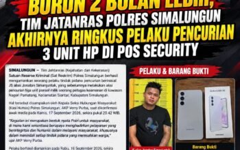 Tim Jatanras Polres Simalungun Ringkus Pelaku Curi 3 HP di Pos Security Telkom