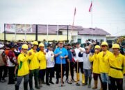Ciptakan Lingkungan Bersih dan Asri, Bupati Baharuddin Pimpin Gotong Royong di Tanjung Tiram